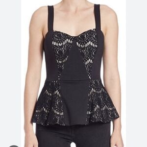 Guess Elegant Black Lace Women's Top